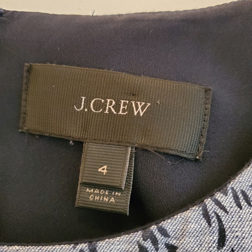 J. Crew Cotton/Linen Blend Dress Women's Size 4 - Picture 10 of 11